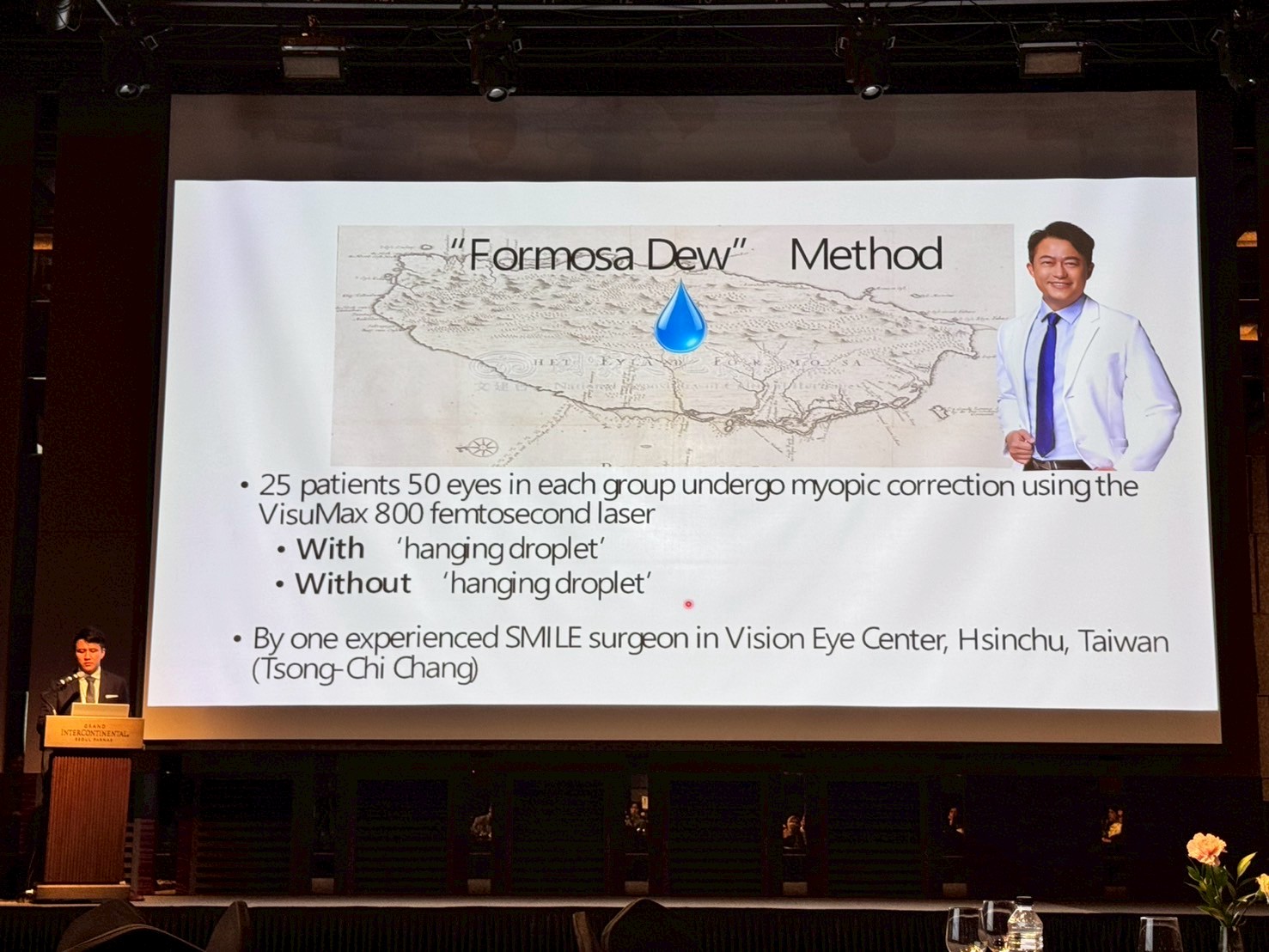 張聰麒醫師提出的「Formosa Dew（福爾摩沙露珠）」技術，成為國際討論焦點。(圖片提供：遠見眼科)