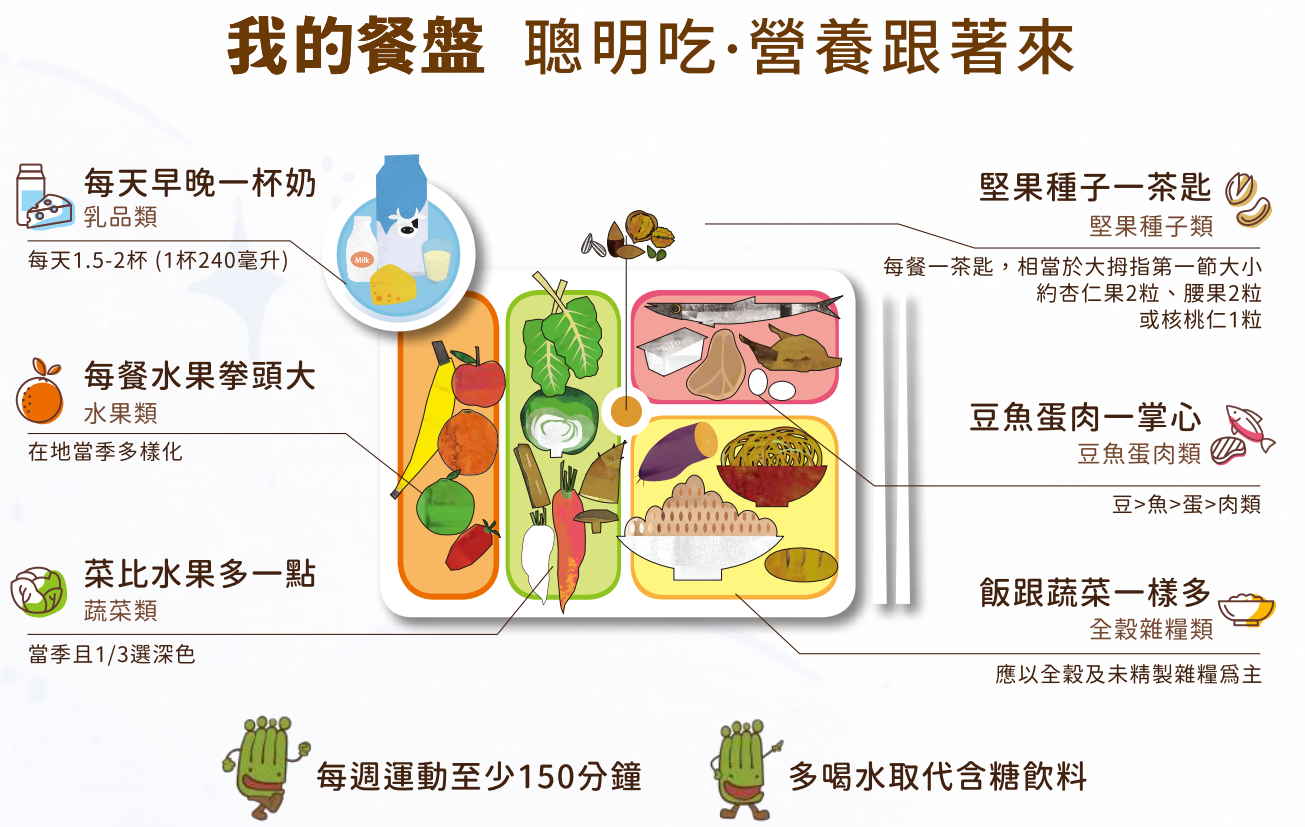 <a href='/search/tags/我的餐盤/' target='_blank'>我的餐盤</a>介紹 圖片來源：衛生福利部指導手冊