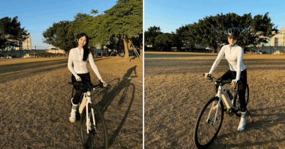 于齊薇陪媽媽方文琳完成部分環島行程 (圖片提供:捷安特旅遊)